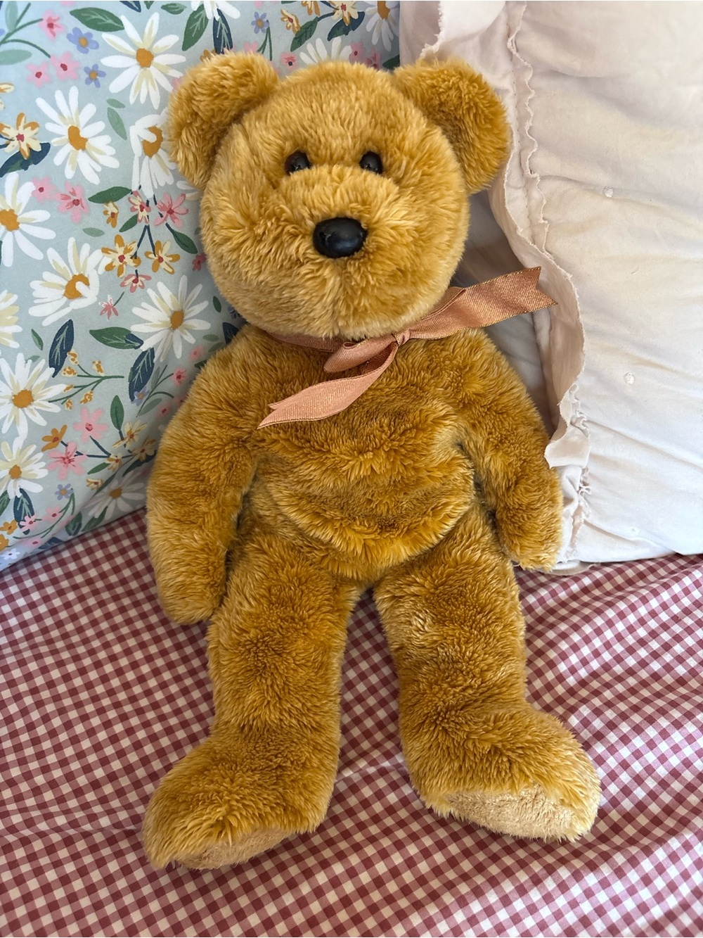 Ty Plush Bear in Golden Brown